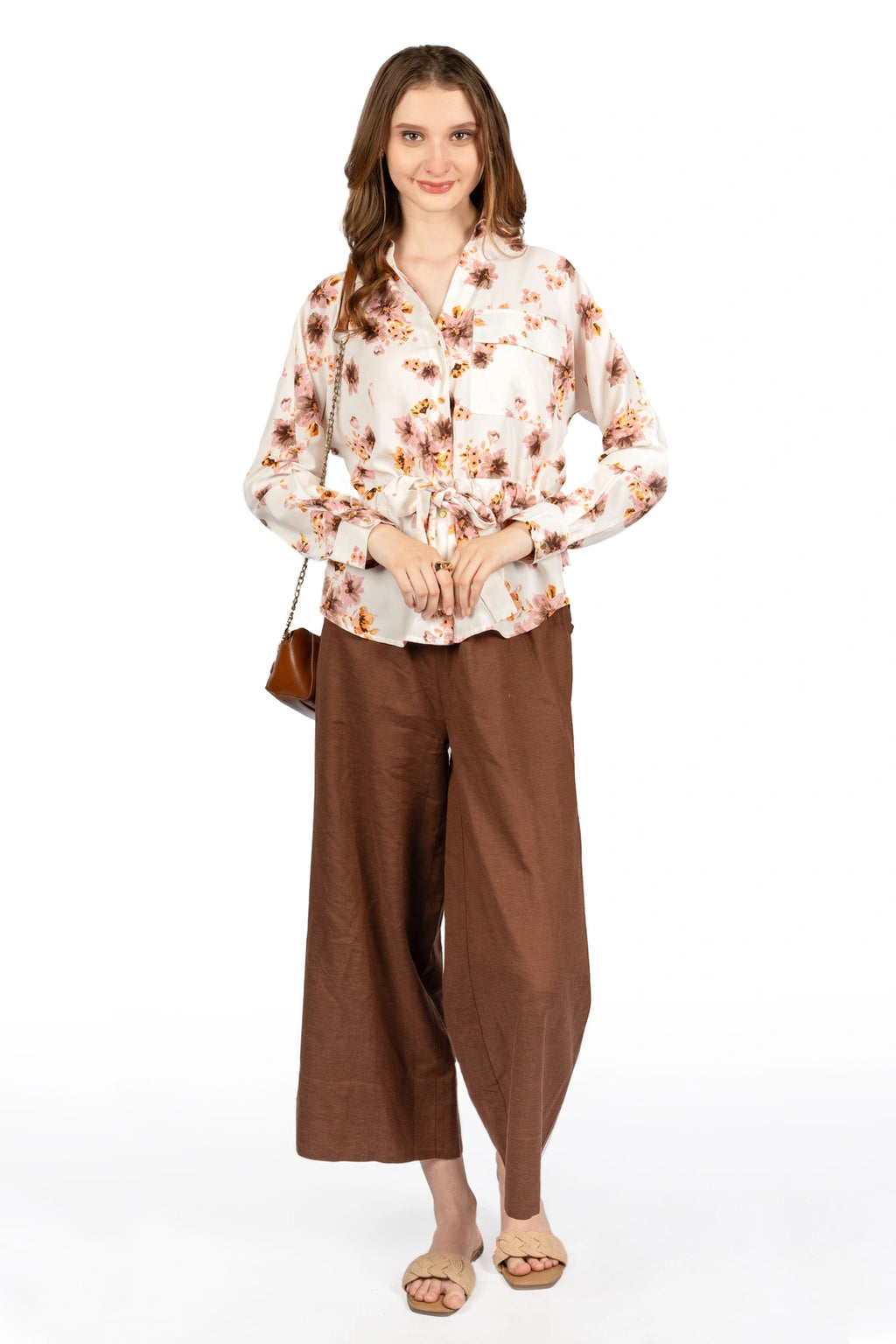 Floral Breeze Off-White Georgette Shirt