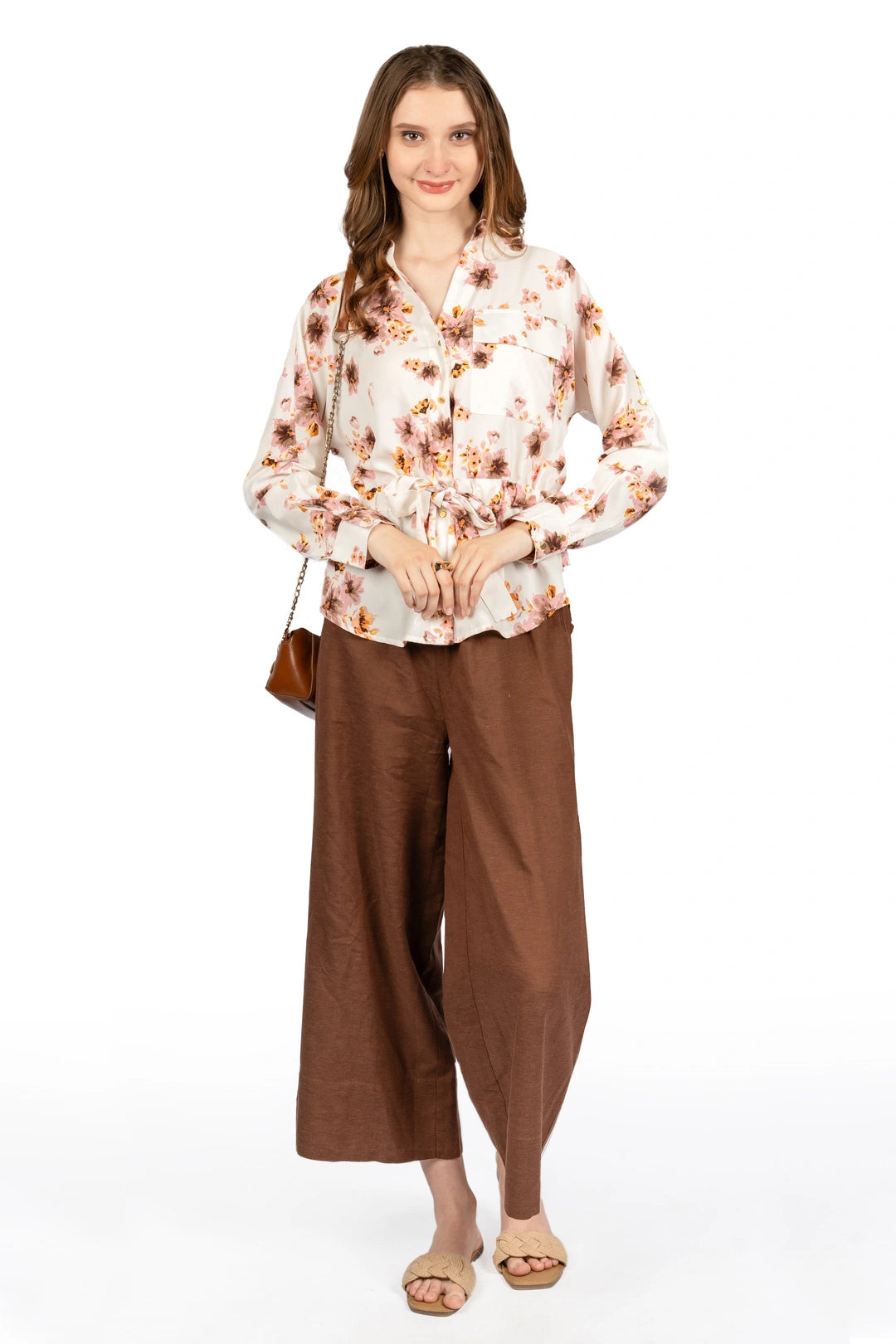 Floral Breeze Off-White Georgette Shirt