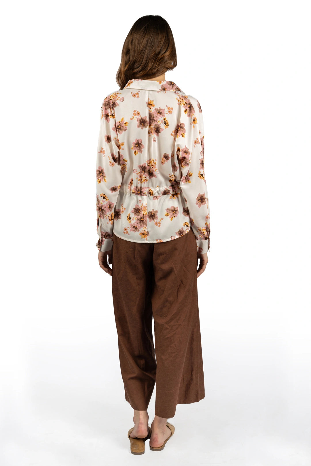 Floral Breeze Off-White Georgette Shirt