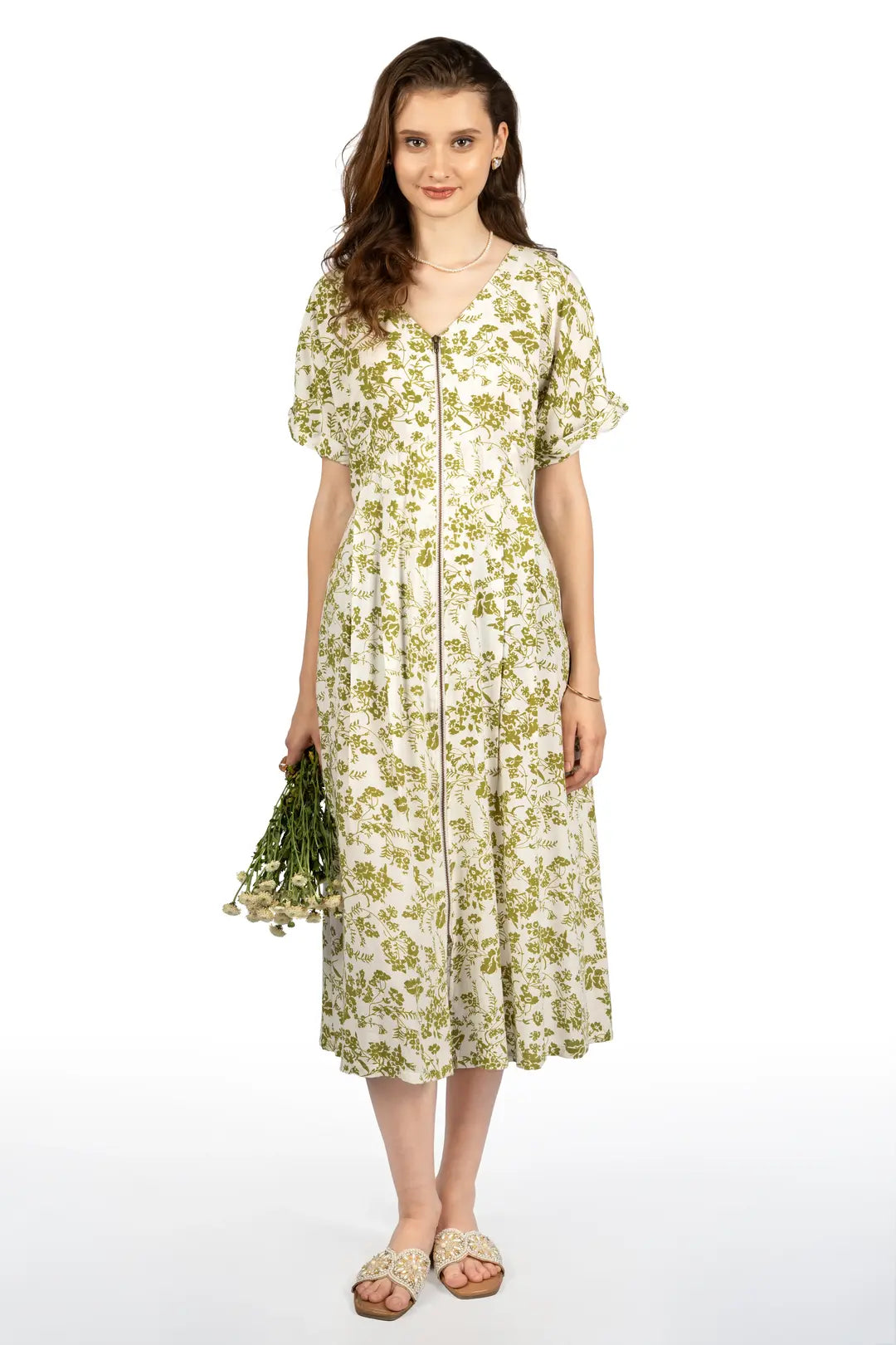 Everyday Ease Fit & Flare Midi Dress