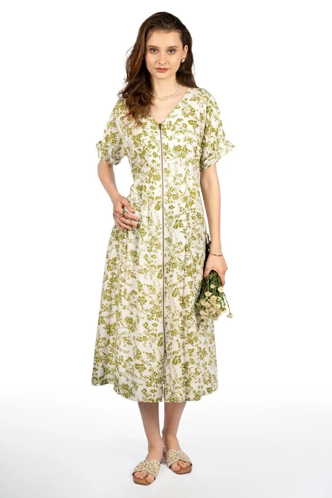 Everyday Ease Fit & Flare Midi Dress