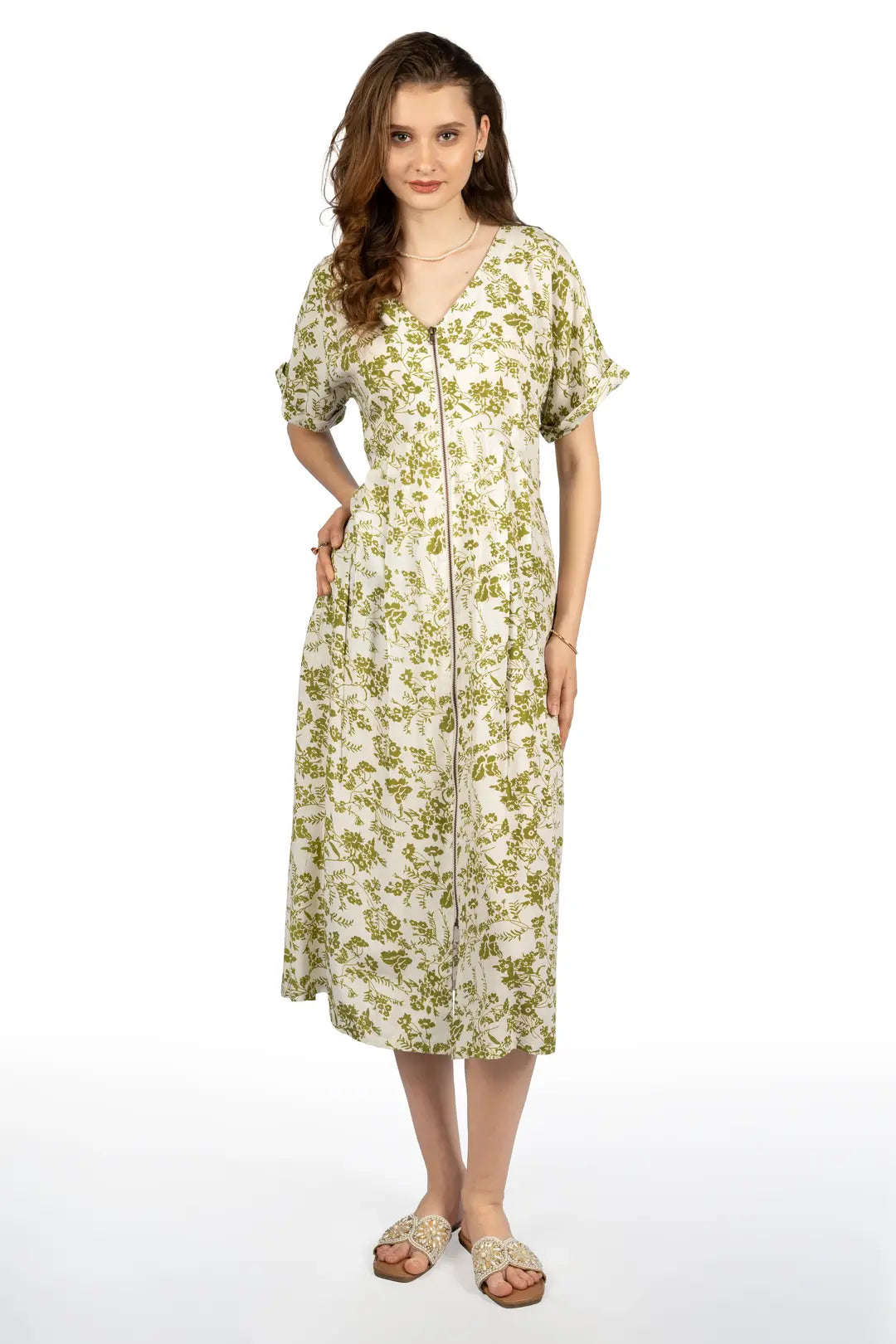 Everyday Ease Fit & Flare Midi Dress