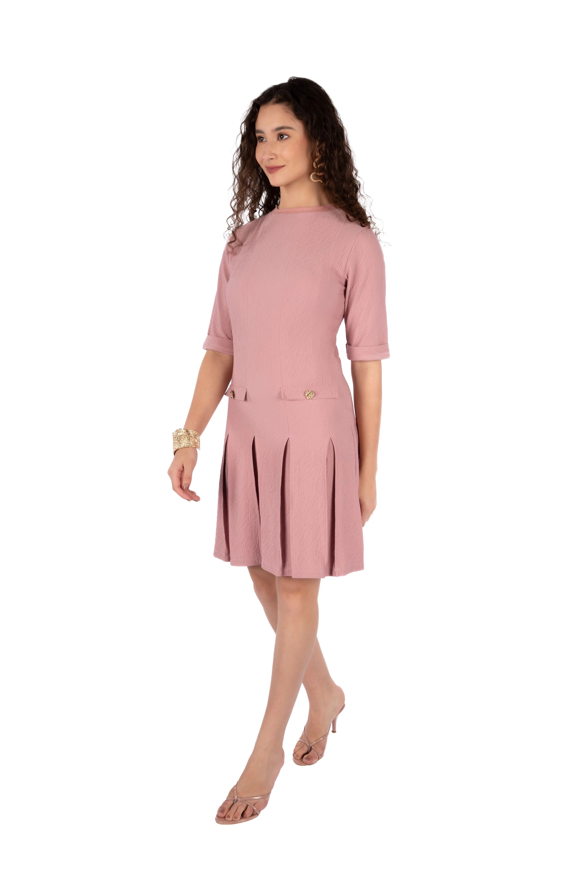 Pinto Pink Crush Fit &amp; Flare Mini Dress