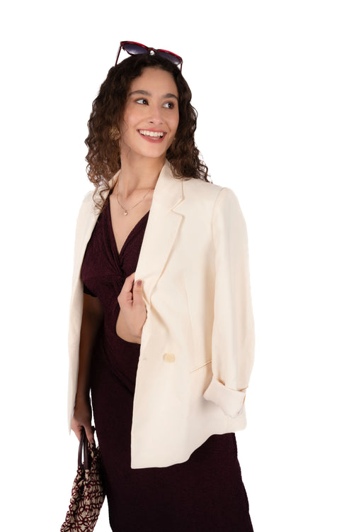 Sorin Prune Scrabble Fit &amp; Flare Midi Dress